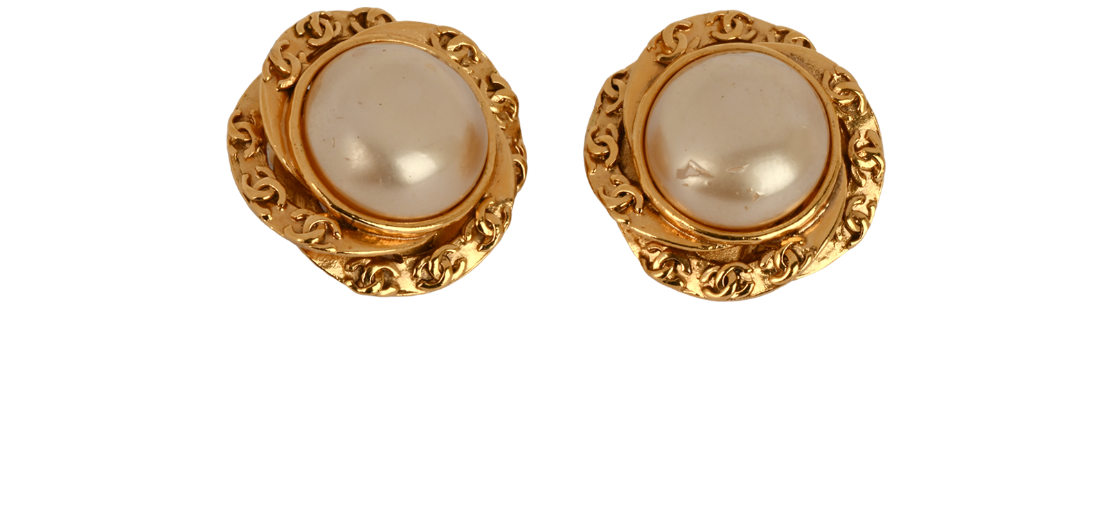 Chanel 93A Floral Twisted CC Clip On Earrings, &pound;350, Jewellery, Gold, Brass, Other view