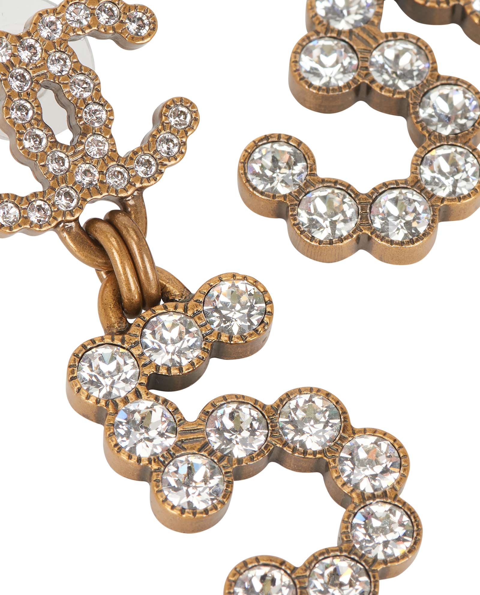 Chanel B20S CC & Number 5 Earrings, &pound;850, Jewellery, Gold, Brass, Other view