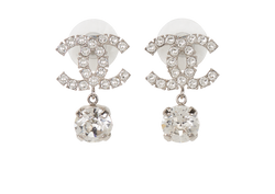 Chanel R20V CC Crystal Drop Earrings