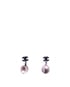 Chanel CC Crystal Pearl Drop Earrings, &pound;220, Accessories, Pearl/Silver, Silver Plated, Front view