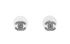Chanel Spring 2009 CC Crystal Stud Earrings, £450, Jewellery, Grey, Brass, Front view