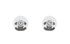 Chanel Spring 2009 CC Crystal Stud Earrings, £450, Jewellery, Grey, Brass, Back view