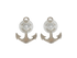 Chanel B18A CC Anchor Earrings, back view