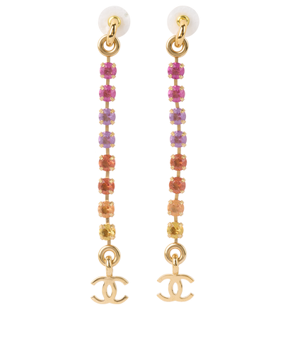 Chanel A24C CC Rainbow Earrings, front view