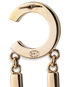 Chanel B20 Letter Drop Earrings, &pound;950, Jewellery, Gold, Brass, Other view