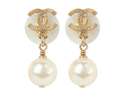 Chanel Pearl Drop Earrings