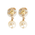 Chanel Pearl Drop Earrings, back view