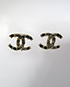 Chanel CC Stud Earring, front view
