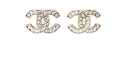 Chanel B16V Embellished CC Earrings