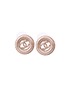 Chanel Round CC Studs, front view