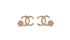 Chanel A22 Camellia Detail CC Earrings, front view