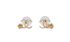 Chanel A22 Camellia Detail CC Earrings, back view