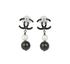 Chanel CC A/W 2015 Pearl Drop Earrings, back view