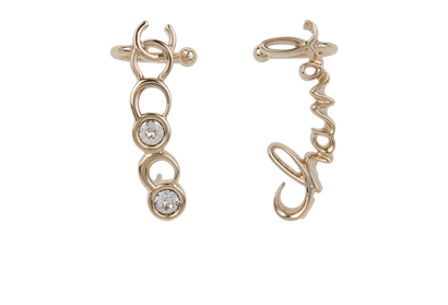 Chanel A23 V Coco Earrings, front view