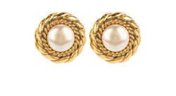 Chanel Pearl Clip-On Earrings