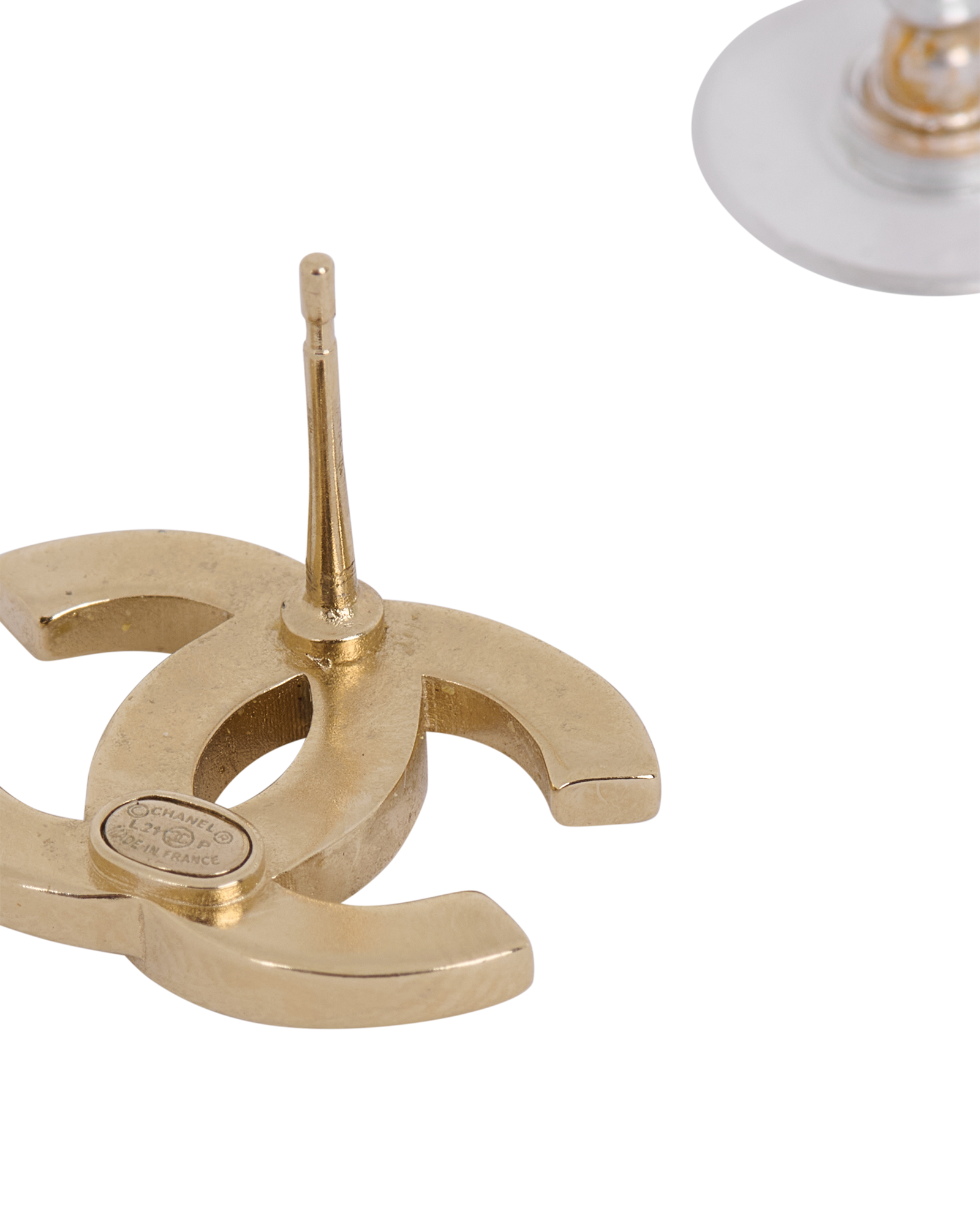 Chanel CC Earrings, &pound;650, Jewellery, Gold, Brass, Other view