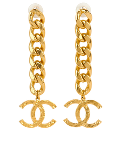 Chanel CC Chain Drop Earrings