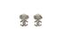 Chanel CC Bow Stud Earrings, back view