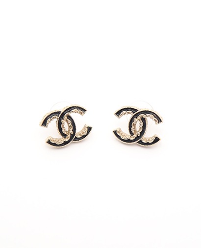 Chanel Antique CC Earrings, front view