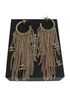 Chanel Chain Drop Earrings, front view