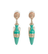 Chanel Ancient Greek Vase Drop Earrings, front view