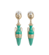 Chanel Ancient Greek Vase Drop Earrings, back view