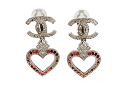 Chanel A16K Earrings, Brass, Silver, MIF, 2*