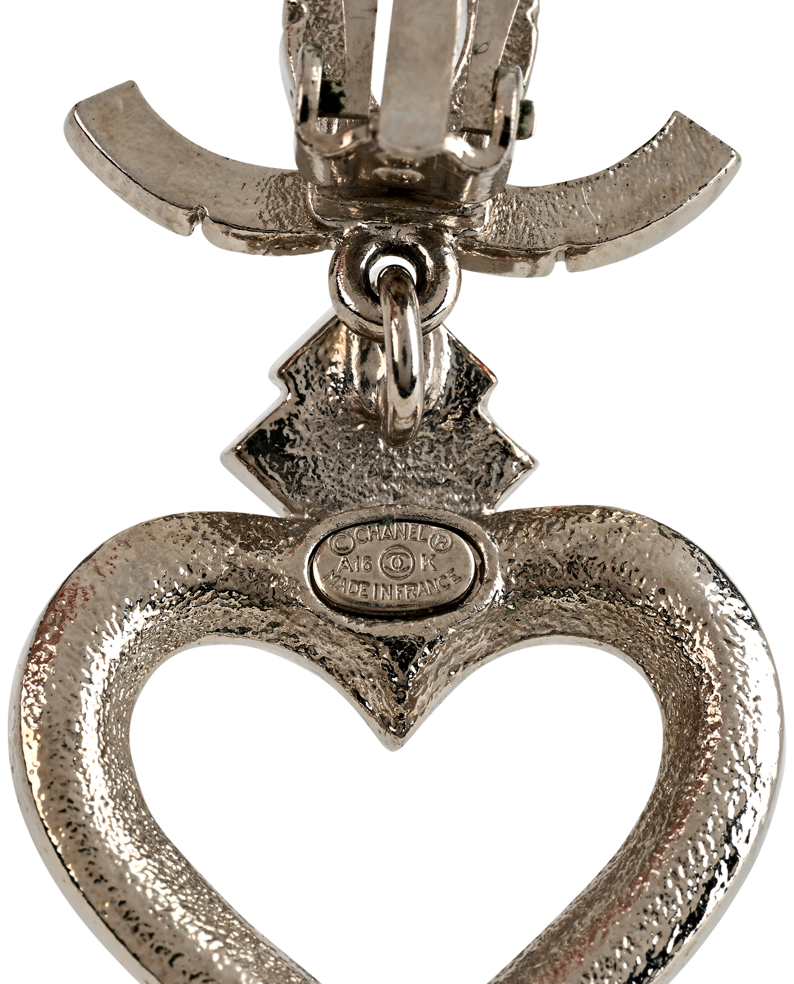 Chanel A16K Earrings, &pound;480, Jewellery, Silver, Brass, Other view