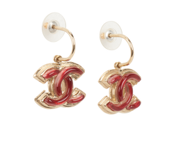 Chanel CC Drop Earrings