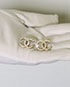 Chanel Interlocking CC Diamante Earrings, front view
