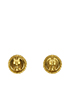 Chanel Engraved CC Clip-On Earrings, back view