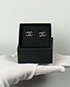 Chanel CC Diamante Logo Earrings, front view