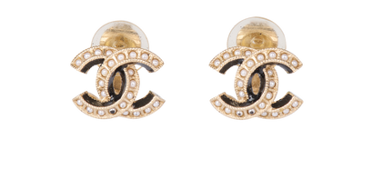 Chanel A19 S CC Earrings, front view