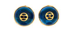 Chanel Vintage 2.8 CC Clip On Earrings