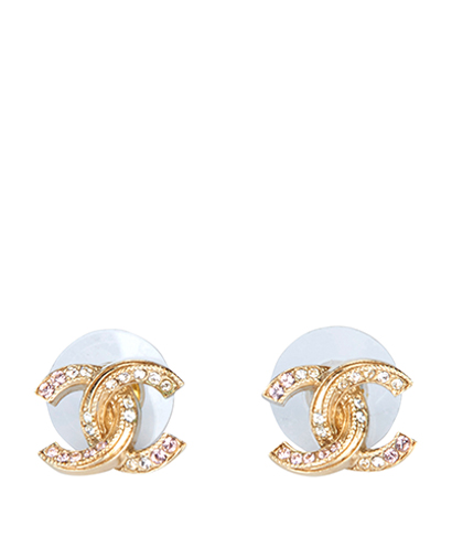 Chanel 2016 Cruise CC Diamante Earrings, front view
