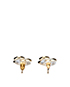 Chanel 2016 Cruise CC Diamante Earrings, back view