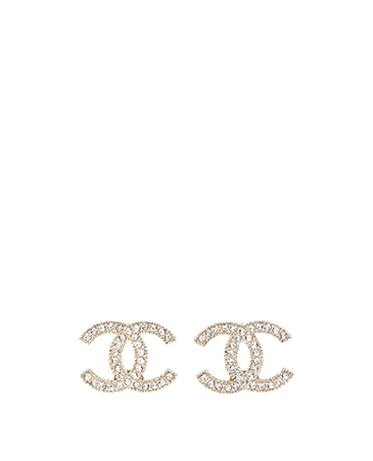 Chanel Moscava CC Logo Earrings, front view