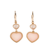 Chopard Happy Hearts Drop Earrings, &pound;2,900, Jewellery, Pink/Rose Gold, Rose Gold, Front view