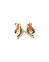 Christian Dior Vintage Mixed Stone Kite Earrings, back view