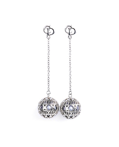 Dior Secret Cannage Earrings, front view