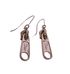 Christian Dior Zipper Tag Earrings, front view