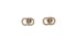 Christian Dior CD Logo Stud Earrings, front view