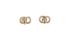 Christian Dior CD Logo Stud Earrings, back view