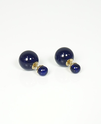 Christian Dior Tribales Earrings, &pound;150, Jewellery, Blue, Plastic, Front view