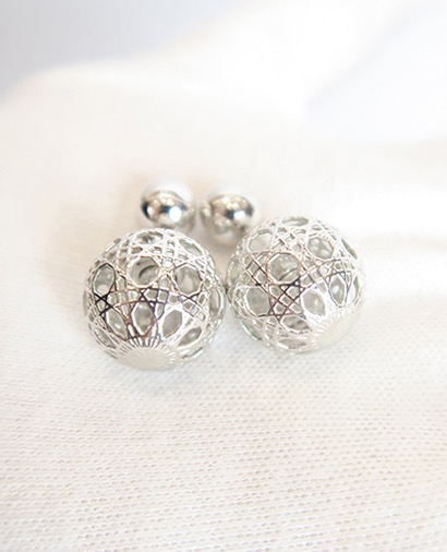Cannage Mise En Dior Tribal Earrings, front view