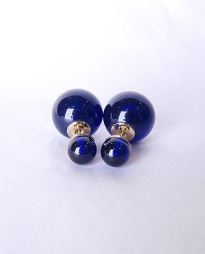 Christian Dior Mise En Dior Clear Tribal Earrings, front view