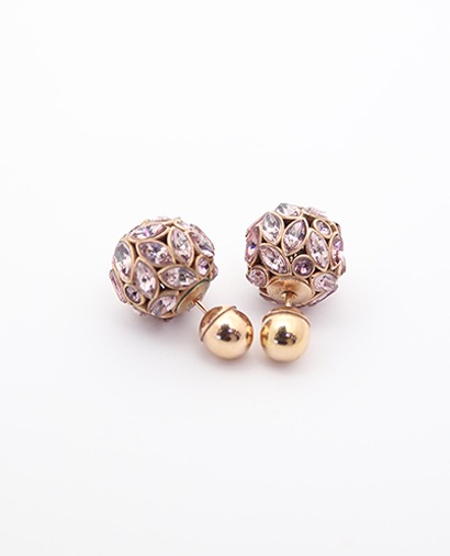 Dior Crystal Tribales Earrings, &pound;295, Jewellery, Gold, Yellow Gold, Front view