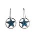 Christian Dior Star Earrings, &pound;120, Jewellery, Blue/Silver, Stainless Steel, Front view