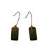 Christian Dior Dog Tag Earrings, back view