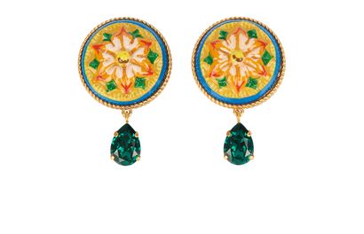 Dolce & Gabbana Sicily Clip On Earrings, front view